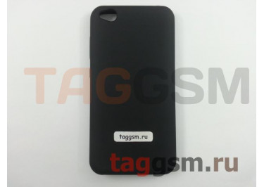Задняя накладка для Xiaomi Redmi Go (силикон, черная), ориг