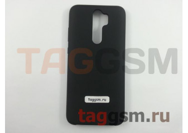 Задняя накладка для Xiaomi Redmi Note 8 Pro (силикон, черная), ориг