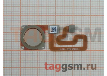 Шлейф для Xiaomi Redmi 6 / Redmi 6A + сканер отпечатка пальца (золото)