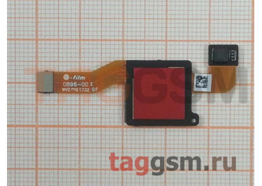 Шлейф для Xiaomi Redmi Note 5 / Note 5 Pro + сканер отпечатка пальца (красный)