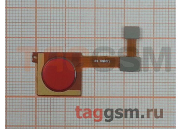 Шлейф для Xiaomi Mi A2 / Mi 6X + сканер отпечатка пальца (красный)