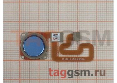 Шлейф для Xiaomi Redmi 6 / Redmi 6A + сканер отпечатка пальца (синий)