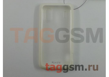 Задняя крышка KSH HTC MAX 4G силикон-пластик+защитная пленка белая