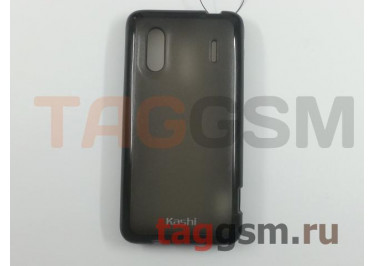Задняя крышка KSH HTC MAX 4G силикон-пластик+защитная пленка черная