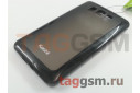 Задняя крышка KSH HTC HD2 силикон-пластик+защитная пленка черная