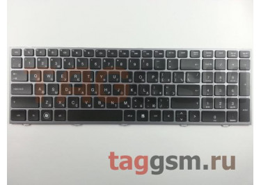 Клавиатура для ноутбука HP ProBook 4540 / 4540S / 4545S / 4740S (черный / серый) с рамкой
