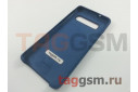 Задняя накладка для Samsung G973FD Galaxy S10 (силикон, синяя), ориг