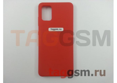 Задняя накладка для Samsung A51 / A515F Galaxy A51 (2019) (силикон, красная), ориг