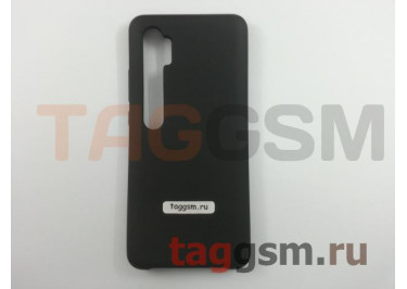 Задняя накладка для Xiaomi Mi Note 10 / Mi Note 10 Pro (силикон, черная), ориг