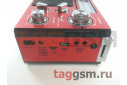 Колонка (RX-552DTch) (Bluetooth+USB+SD+MicroSD+FM+фонарь) (красная)