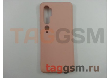 Задняя накладка для Xiaomi Mi Note 10 / Mi Note 10 Pro (силикон, матовая, розовая (Premium)) NEYPO