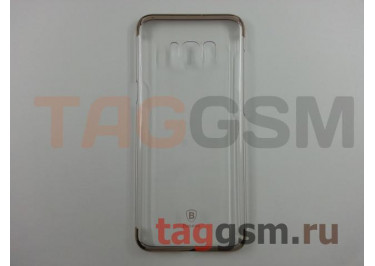 Задняя накладка для Samsung G955 Galaxy S8 Plus (золото (Glitter Creative)) Baseus