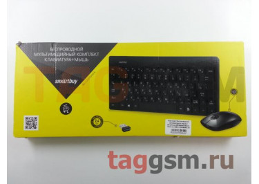 Комплект беспроводной (клавиатура + мышь) Smartbuy 220349AG Black, 1600 dpi (SBC-220349AG-K)