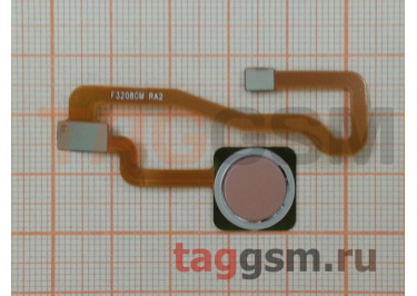 Шлейф для Xiaomi Redmi Note 5A Prime + сканер отпечатка пальца (розовый)