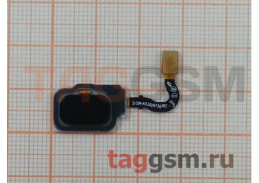 Шлейф для Samsung A530 / A730 Galaxy A8 / A8 Plus (2018) + сканер отпечатка пальца (черный)