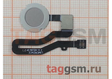 Шлейф для Asus Zenfone 5 (ZE620KL) / 5Z (ZS620KL) + сканер отпечатка пальца (серебро)