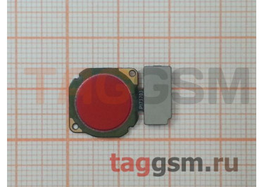 Шлейф для Huawei Honor 7X / 8A / 8A Pro / 8X + сканер отпечатка пальца (красный)