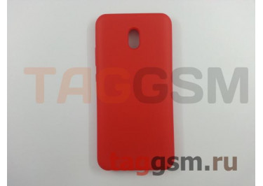 Задняя накладка для Xiaomi Redmi 8A (силикон, матовая, красная) Faison