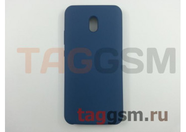 Задняя накладка для Xiaomi Redmi 8A (силикон, матовая, синяя) Faison