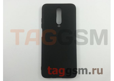Задняя накладка для Xiaomi Redmi K30 (силикон, матовая, черная (Matte)) Faison