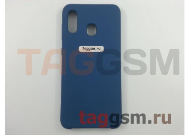 Задняя накладка для Samsung A20 / A205 Galaxy A20 / A30 / A305 Galaxy A30 (2019) (силикон, синяя), ориг