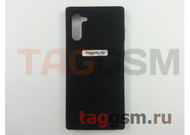 Задняя накладка для Samsung N970F Galaxy Note 10 (силикон, черная), ориг