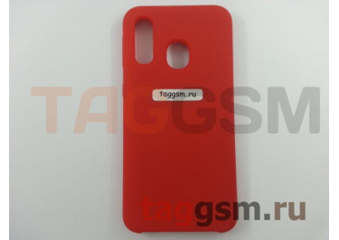 Задняя накладка для Samsung A40 / A405 Galaxy A40 (2019) (силикон, красная), ориг