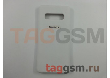 Задняя накладка для Samsung G975FD Galaxy S10 Plus (силикон, белая), ориг