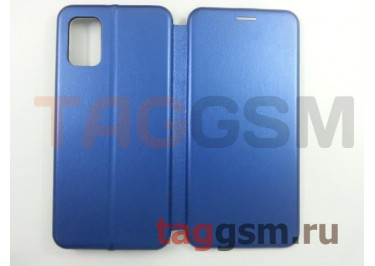 Сумка футляр-книга для Samsung A71 / A715 Galaxy A71 (2019) (экокожа, с силиконовым креплением, на магните, синяя (PREMIUM)) Faison