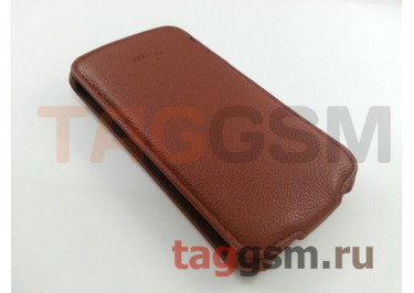 Сумка футляр-книга Armor Case для Samsung GT-I9250 Galaxy Nexus (Lux коричневая в коробке + плёнка)