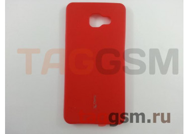 Задняя накладка для Samsung A7 / A710 Galaxy A7 (2016) (силикон, матовая, красная) Cherry