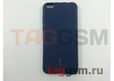 Задняя накладка для Xiaomi Mi 5C (силикон, матовая, синяя) Cherry