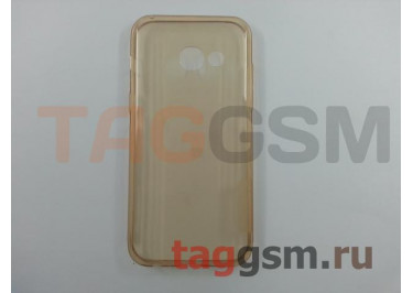 Задняя накладка для Samsung A3 / A320 Galaxy A3 (2017) (силикон, ультратонкая, прозрачно-золотая) Nillkin