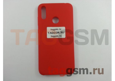 Задняя накладка для Huawei Honor Y7 Prime (2019) (силикон, красная), ориг