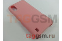 Задняя накладка для Samsung A01 / A015F Galaxy A01 (2019) (силикон, матовая, розовая) Faison
