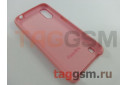 Задняя накладка для Samsung A01 / A015F Galaxy A01 (2019) (силикон, матовая, розовая) Faison