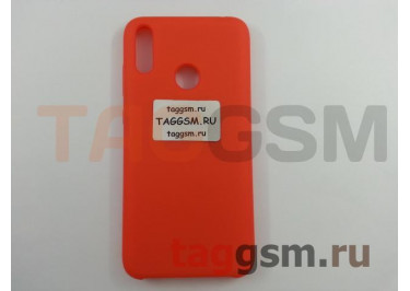 Задняя накладка для Huawei Honor Y7 Prime (2019) (силикон, оранжевая), ориг