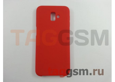 Задняя накладка для Samsung J6 Plus / J610 Galaxy J6 Plus (2018) (силикон, матовая, красная) Faison