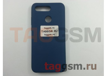 Задняя накладка для Huawei Honor View 20 (силикон, синяя), ориг