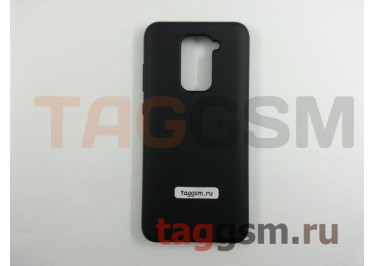 Задняя накладка для Xiaomi Redmi Note 9 / Redmi 10X 4G (силикон, черная), ориг