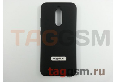 Задняя накладка для Xiaomi Redmi 8 (силикон, черная), ориг