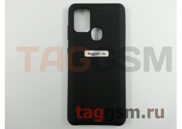Задняя накладка для Samsung A21s / A217 Galaxy A21s (2020) (силикон, черная), ориг