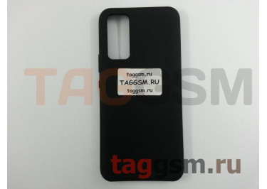 Задняя накладка для Huawei Honor 30 (силикон, черная), ориг