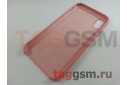Задняя накладка для iPhone XR (силикон, розовая)