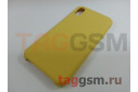 Задняя накладка для iPhone XR (силикон, желтый)