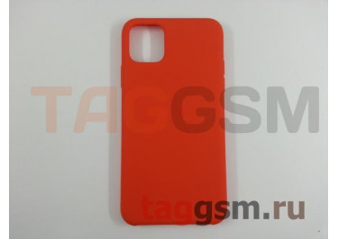 Задняя накладка для iPhone 11 Pro Max (силикон, оранжевая)