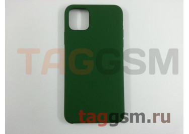 Задняя накладка для iPhone 11 Pro Max (силикон, темно-зеленая)
