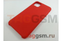 Задняя накладка для iPhone 11 Pro Max (силикон, красная)