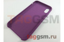 Задняя накладка для iPhone XR (силикон, пурпурная)
