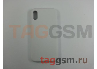 Задняя накладка для iPhone X / XS (силикон, белая)